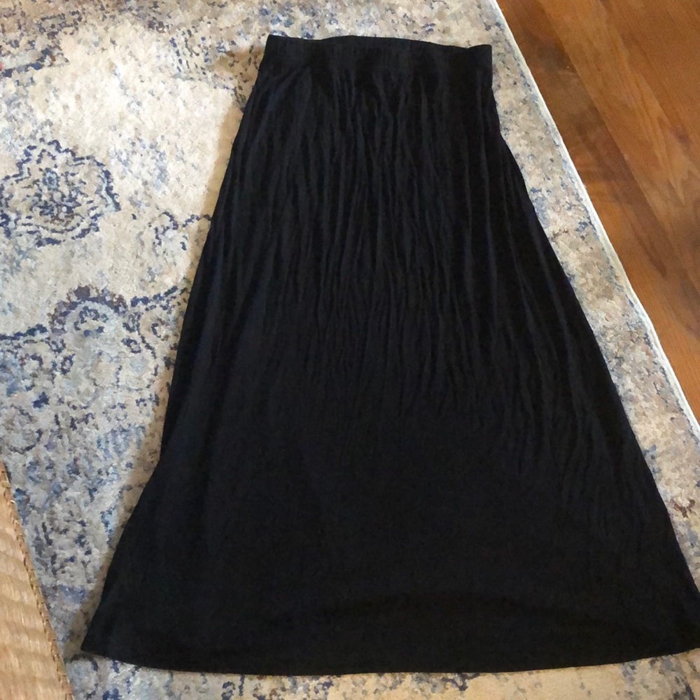 Black maxi skirt